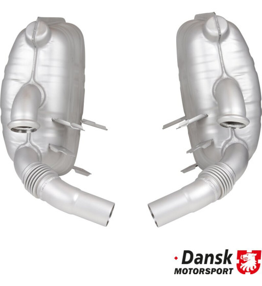 Exhaust set rear, Sport, OE style. Made of glass bead blasted stainless steel. With TÜV/EEC approval for 3.4 L engine Exhaust set rear, Sport, OE style. Made of glass bead blasted stainless steel. With TÜV/EEC approval for 3.4 L engine