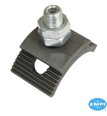 Front axle beam adjuster. The adjuster can be welded in place to raise or lower the ride height. Fits vehicles with ball joint