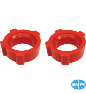 Bushing set for spring plate, knobby, urethane, for special spring plates, inner diameter 2, 2 pieces