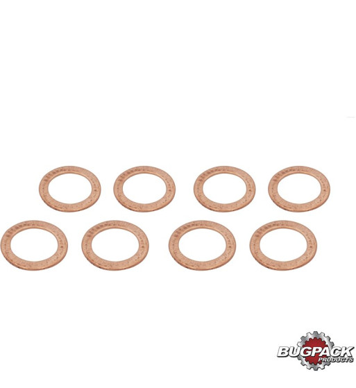 Valve spring shim set, single, hardened, 1.5 mm, 8 pieces, Bugpack. For setting proper spring installed height Valve spring shim set, single, hardened, 1.5 mm, 8 pieces, Bugpack. For setting proper spring installed height