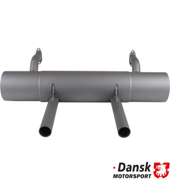 Exhaust rear, Sport, with two tail pipes in Carrera style. Deep sporty sound. Tail pipes constructed to fit perfectly with Carre