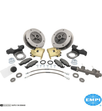 Disc brake conversion set, Upgraded Version, Zero Off-Set, front, 5x205 mm, for ball joint. The kit includes all the parts you n