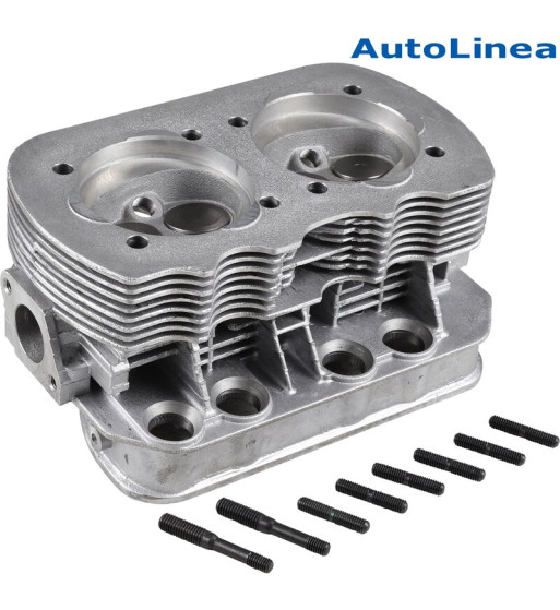 Cylinder head, 040, new, dual port, complete with valves. Inlet valves 35.5x8 mm and exhaust valves 32x8 mm. Spark plug M14x1,25 Cylinder head, 040, new, dual port, complete with valves. Inlet valves 35.5x8 mm and exhaust valves 32x8 mm. Spark plug M14x1,25