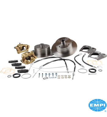 Disc brake conversion set, Deluxe, rear, 4x130 mm. The kit includes all the parts you need to convert your VW to disc brakes. Ca