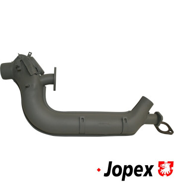 Heat exchanger, High Performance, right. Ø outer 38 mm pipes, Ø inner 35 mm (OE version Ø29 mm). Without aluminium inside. Comes