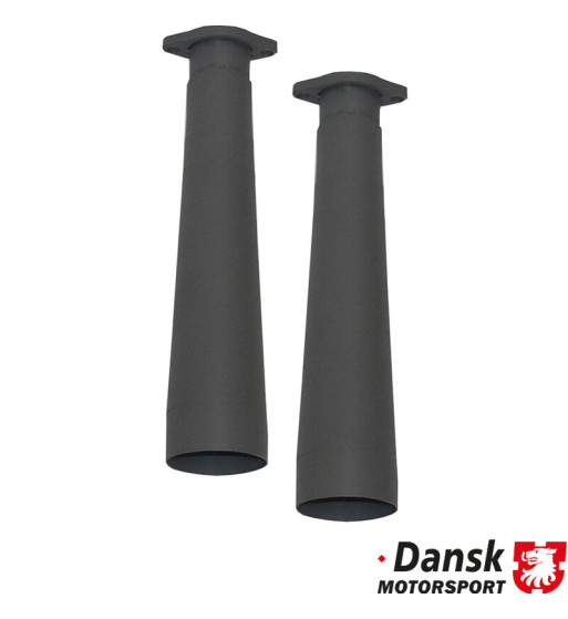 Racing tube set from racing heat exchanger (91.019S/91.020S) without heating function to exhaust, 2 pieces. Made of steel with h Racing tube set from racing heat exchanger (91.019S/91.020S) without heating function to exhaust, 2 pieces. Made of steel with h