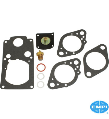 Repair kit for carburettor. For EMPI 40K/Brosol/Kadron/Solex 40/44. Includes accelerator pump diaphragm, needle/seat 
and all ne