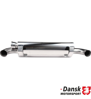 Exhaust intermediate, Sport, with two outlets and block-off possibility in one side. Made of stainless steel. With TÜV/EEC appro