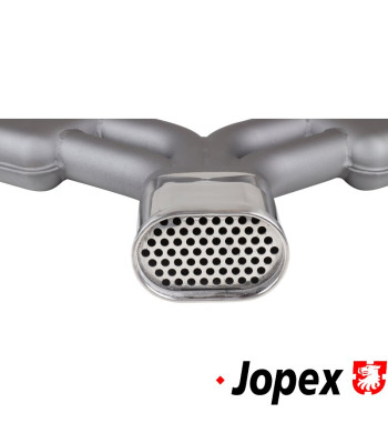 Manifold sports exhaust, Sebring style, with 2 silencers and J-tubes replacing the heat exchangers, inlet pipes Ø38x1,5 mm, outl