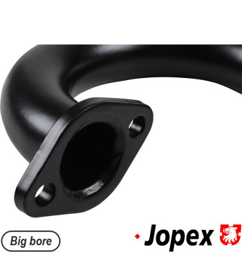 J-tube, high performance, right Ø 38 mm, with flanges welded on in both ends. Supplied with loose flange to weld on the sport ex