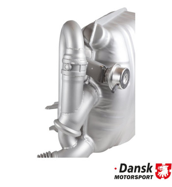 Exhaust set rear, Sport, Super Sound with adjustable sound valves. Made of glass bead blasted stainless steel. With TÜV/EEC appr