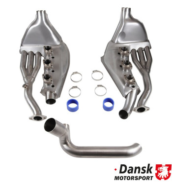 Heat exchanger set, Ø41 mm outside inlet tubing, left/right. Made of stainless steel. OEM style with no modifications on engine 