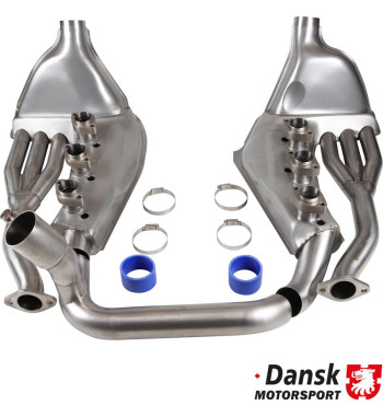 Heat exchanger set, Ø41 mm outside inlet tubing, left/right. Made of stainless steel. OEM style with no modifications on engine 