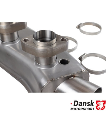 Heat exchanger set, Ø41 mm outside inlet tubing, left/right. Made of stainless steel. OEM style with no modifications on engine 