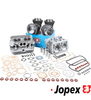 Engine kit, big bore slip in, consists of: 2x new 040 cylinder head, dual port, with 32 mm exhaust and 35.5 mm intake valves. 1x