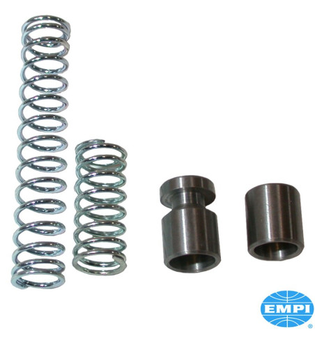 Oil pressure booster kit, dual. Specially designed larger piston and stronger spring increase oil pressure throughout the system