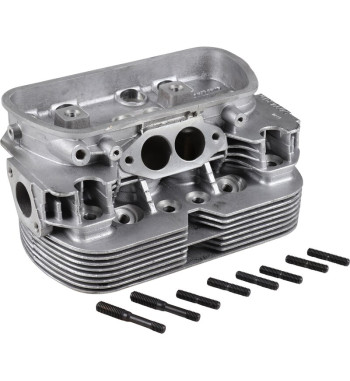 Cylinder head, 041, new, dual port, without valves. For inlet valves 40x8 mm and exhaust valves 35.5x8 mm. Spark plug M12x1.25x1