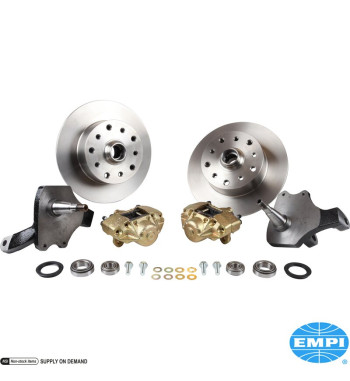 Disc brake conversion set, front, with drop spindle, double drilled, 5x130 with 14x1.5mm threads and 5x4.75 with 12mm threads, f