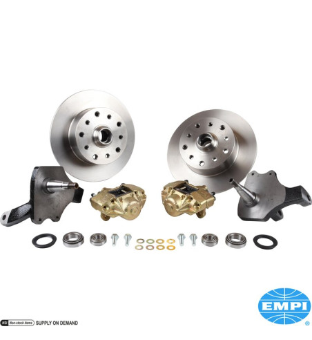 Disc brake conversion set, front, with drop spindle, double drilled, 5x130 with 14x1.5mm threads and 5x4.75 with 12mm threads, f