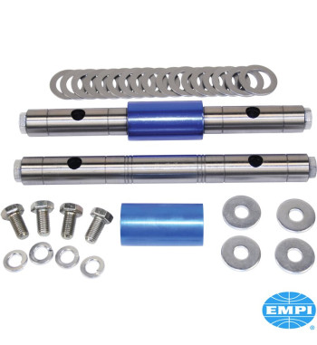 Rocker shaft set with floating aluminium center spacer, High Performance. Increase the RPM potential of your engine and get more
