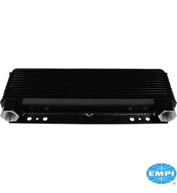 Oil cooler set, Competition, with 24 plates. Includes oil cooler, bypass adapter, remote filter bracket, high-temperature hose a