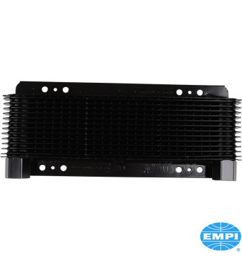 Oil cooler set, Competition, with 24 plates. Includes oil cooler, bypass adapter, remote filter bracket, high-temperature hose a