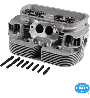 GTV-2 Racing dual port cylinder head, 94 mm bore, single valve spring, 40x35.5 stainless steel valves. Intake and exhaust ports 