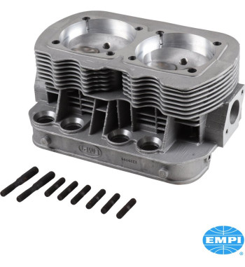 GTV-2 Racing dual port cylinder head, 94 mm bore, single valve spring, 40x35.5 stainless steel valves. Intake and exhaust ports 