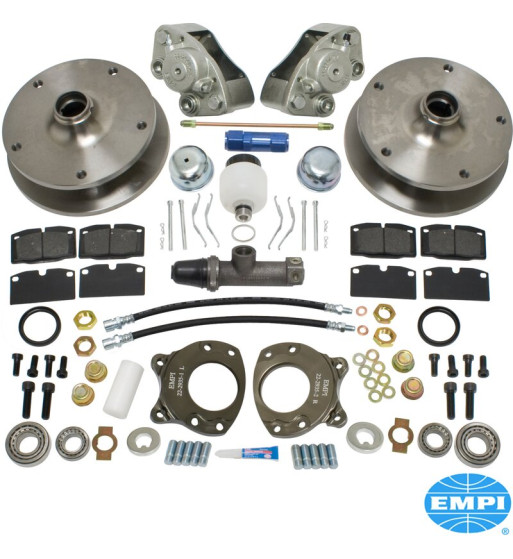 Disc brake conversion set, front. Fits LHD + RHD vehicles. The kit includes all the parts you need to convert your VW to disc br Disc brake conversion set, front. Fits LHD + RHD vehicles. The kit includes all the parts you need to convert your VW to disc br