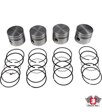 Piston set with rings, 2nd oversize