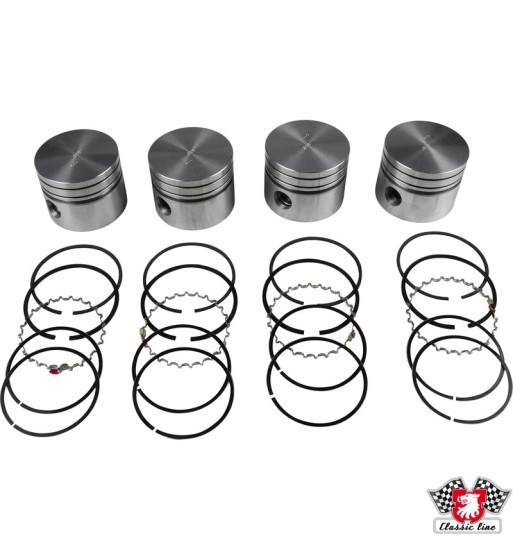 Piston set with rings, 2nd oversize Piston set with rings, 2nd oversize