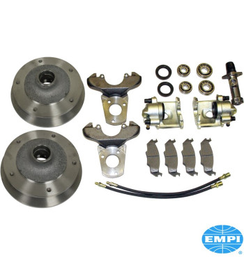 Disc brake conversion set, Zero Off-Set, front, 5x205 mm, for link pin. The kit includes all the parts you need to convert your 
