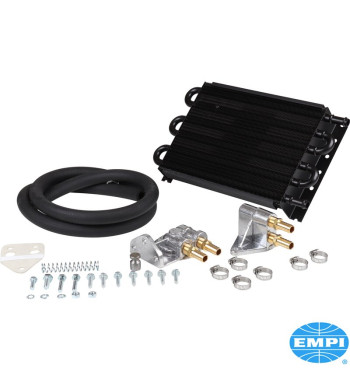 Oil cooler set, 16-pass, 1/2 hose barb, with booster kit. includes cooler, bypass adapter, remote filter bracket, high temperatu