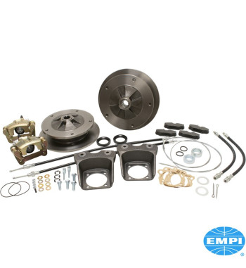 Disc brake conversion set, Zero Off-Set, Deluxe, rear, 5x205 mm, with emergency brake, for I.R.S. and swing axle. The kit includ
