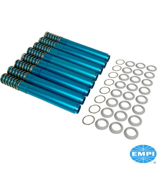 Push rod tube set with seals, spring loaded, 8 pieces. Made of aluminium. Quick change. The spring loaded design also allows you Push rod tube set with seals, spring loaded, 8 pieces. Made of aluminium. Quick change. The spring loaded design also allows you