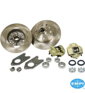 Disc brake conversion set, Bolt-On, front, double drilled, 5x130 with 14x1,5 mm threads and 5x4 3/4 with 12x1,5 mm threads, for 