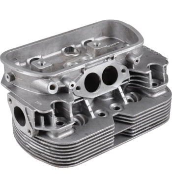 Cylinder head, 040, new, dual port, without valves. For inlet valves 35.5x8 mm and exhaust valves 32x8 mm. Spark plug M14x1.25x1