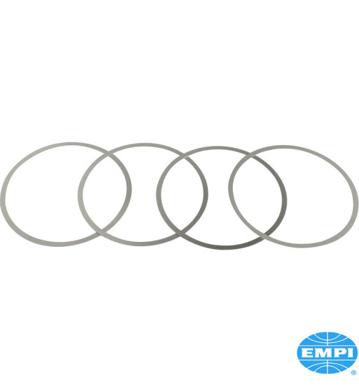 Cylinder head spacer set, aluminium, 1.52 mm, 4 pieces. Allows adjusting deck height/compression ratio easily without the cylind Cylinder head spacer set, aluminium, 1.52 mm, 4 pieces. Allows adjusting deck height/compression ratio easily without the cylind