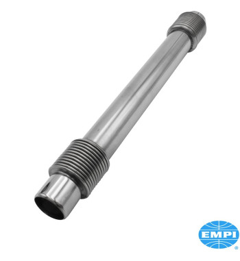 Push rod tube without seals. Made of stainless steel. Windage style that extend further into the case to prevent oil from over f