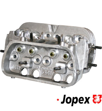 Cylinder head, 040, new, dual port, without valves. For inlet valves 40x8 mm and exhaust valves 35.5x8 mm. Spark plug M14x1.25x1
