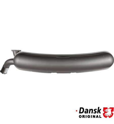 Exhaust rear, with one Ø60 mm tail pipe and chrome tip. Made of double wall stainless steel - inside/outside, exactly according 