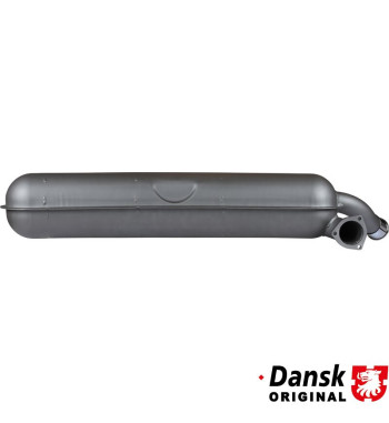 Exhaust rear, with one Ø60 mm tail pipe and chrome tip. Made of double wall stainless steel - inside/outside, exactly according
