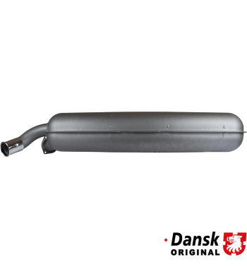 Exhaust rear, with one Ø60 mm tail pipe and chrome tip. Made of double wall stainless steel - inside/outside, exactly according