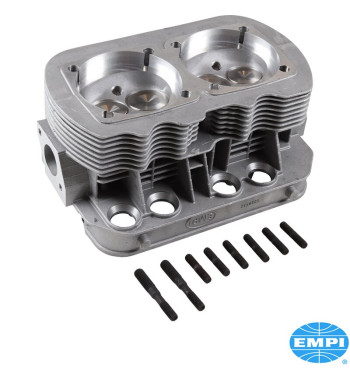 GTV-2 Racing dual port cylinder head, 94 mm bore, double valve spring, 40x35.5 stainless steel valves. Intake and exhaust ports 