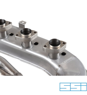 Heat exchanger, Ø41 mm outside inlet tubing, left/right. Made of stainless steel. IMPORTANT: Major modification needed on engine