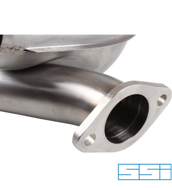 Heat exchanger, Ø41 mm outside inlet tubing, left/right. Made of stainless steel. IMPORTANT: Major modification needed on engine