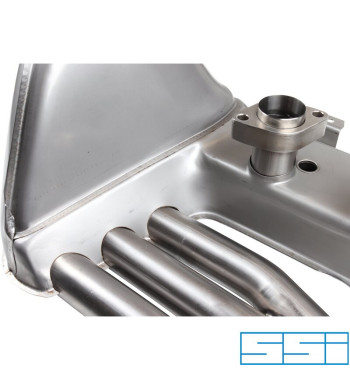 Heat exchanger, Ø41 mm outside inlet tubing, left/right. Made of stainless steel. IMPORTANT: Major modification needed on engine