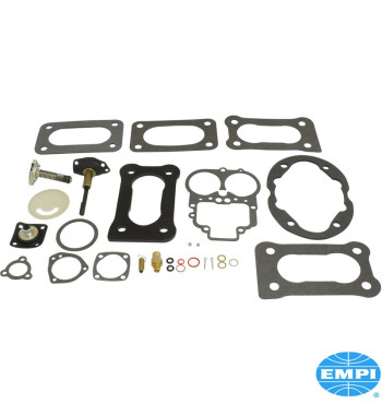 Repair kit for carburettor. For Weber DFV/DFAV/DFEV, Holley 5200, EPC 32/36F. Includes accelerator pump diaphragm, needle/seat a