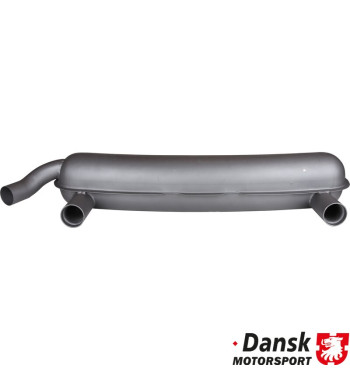Exhaust rear, RSR street/racing, with one Ø60 mm OE tail pipe or two Ø70 mm racing tail pipes. 92.213 needed for fitting the exh