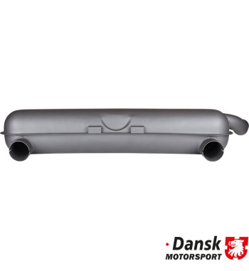 Exhaust rear, RSR street/racing, with one Ø60 mm OE tail pipe or two Ø70 mm racing tail pipes. 92.213 needed for fitting the exh
